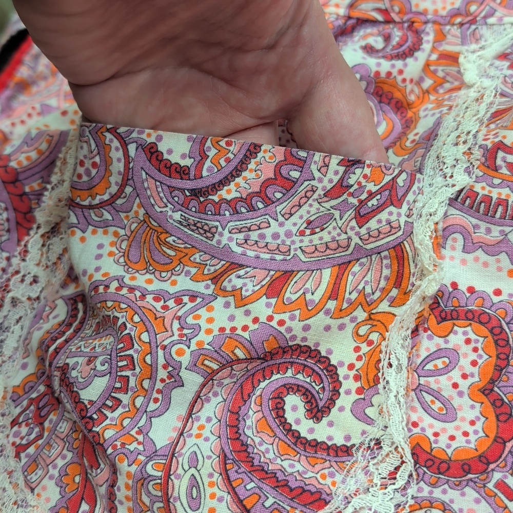 Vintage Apron Paisley Reversible Kitchen - Picture 5 of 5